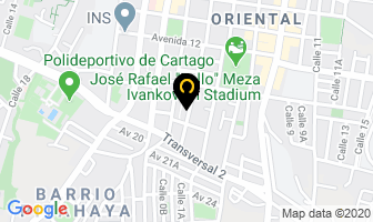 Mapa de Tarjeta Debito Klob en Cartago