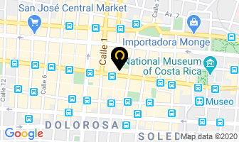 Mapa de Teatro Nacional en San José