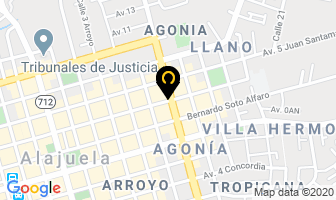 Mapa de Tecnigas en Alajuela
