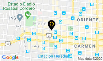Mapa de Teneria Pirro en Heredia