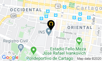 Mapa de Terapia Fisica Cartago en Cartago