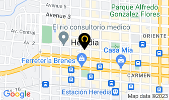 Mapa de Todo El País en Heredia