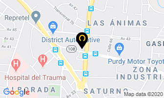 Mapa de Tractomotriz en San José