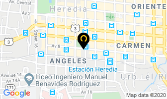 Mapa de Vidriera Fovisa en Heredia Central