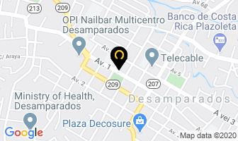 Mapa de Vidrios Espejos Y Celosias M & M en Desamparados