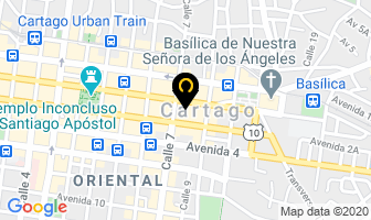 Mapa de Vitrales Coghi en Cartago