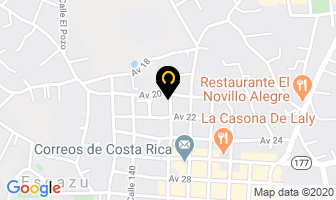 Mapa de Yabala Montessori en Escazú