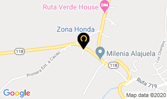 Mapa de Zona Honda en Alajuela