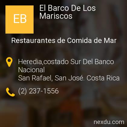 El Barco De Los Mariscos en San Rafael - Teléfonos y Dirección