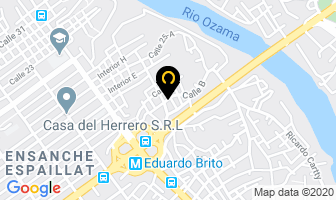 Mapa de A B C Cristales en Santo Domingo
