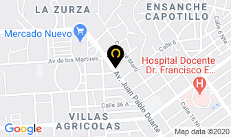 Mapa de Almacenes Duarte C Por A en Santo Domingo