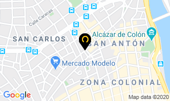 Mapa de Almacenes Elba C Por A en Santo Domingo