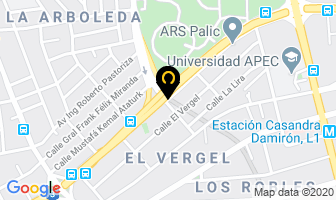 Mapa de Auto Adornos Sandy Import, Cxa en Santo Domingo
