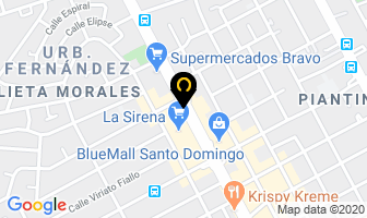 Mapa de Bebe Bello en Santo Domingo