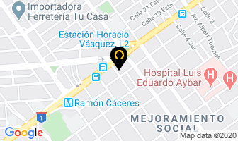 Mapa de Cartonera Guper en Santo Domingo
