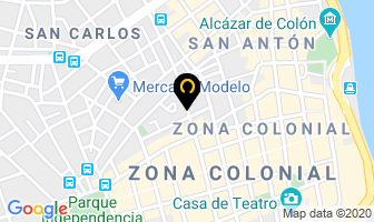 Mapa de Casa Rosarito en Santo Domingo
