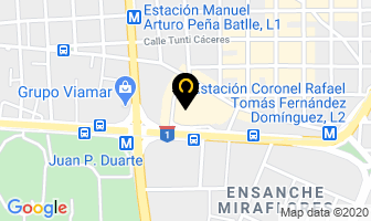 Mapa de Diversiones Azucarina en Santo Domingo