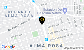 Mapa de Electroauto Guillen S A en Santo Domingo Este
