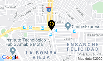 Mapa de Farmacia GonzÁlez en Santo Domingo Este
