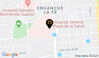 Mapa de Hospital General De La Plaza De La Salud en Santo Domingo