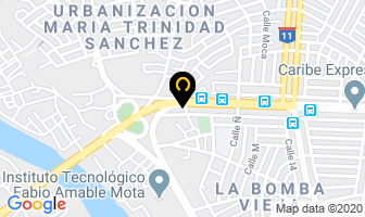 Mapa de Llublainy Auto Import C Por A en Santo Domingo Este