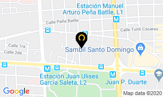 Mapa de Of Auto Design, S A en Santo Domingo