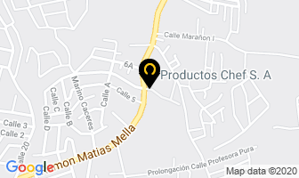 Mapa de Productos Chef, S A en Santo Domingo