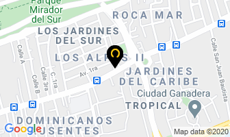Mapa de Restaurant JardÍnes Del Sur en Santo Domingo