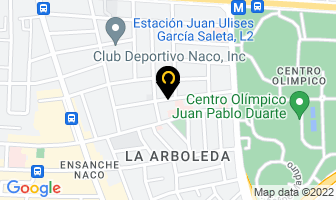 Mapa de Rivera Mejia, Diones B Dr. en Santo Domingo