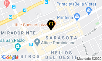 Mapa de Tacos Del Sol en Santo Domingo