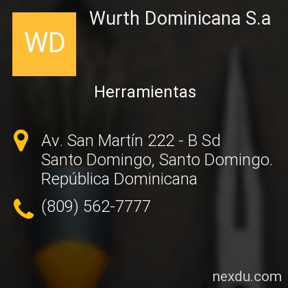 Wurth Dominicana, S.A.