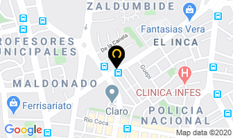 Mapa de Alfombras Victor Tingo en Quito
