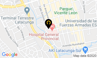 Mapa de AlmacÉn De Vidrios Y Aluminios Torres en Latacunga