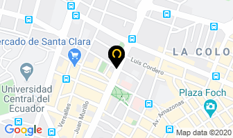 Mapa de Almacen Electrico Robalino Jacome en Quito
