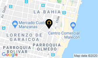 Mapa de Almacenes Iris en Guayaquil