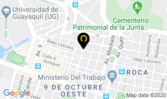 Mapa de American Dental en Guayaquil