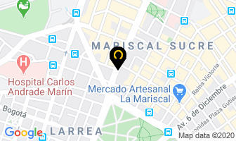 Mapa de Api Internacional en Quito