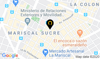 Mapa de Area Tecnologica en Quito