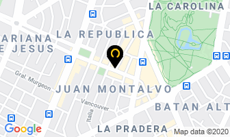 Mapa de Artes Publicitarias en Quito
