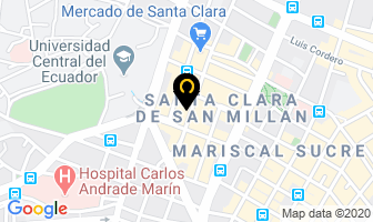 Mapa de Artesanias Inti en Quito
