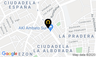 Mapa de Auto Credito Sanchez en Ambato