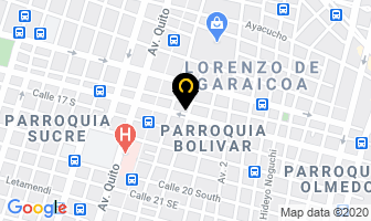 Mapa de Autoservicios“ Juan Lopez” en Guayaquil