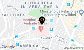 Mapa de Bioelectric Equipos MÉdicos CÍa.ltda. en Quito