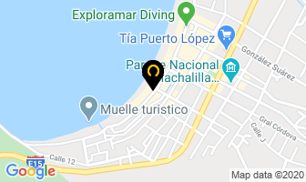 Mapa de Cabaña Nicole en Puerto López