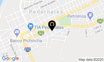 Mapa de Cabañas Hotel Erick Andres en Pedernales