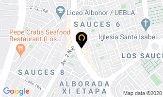 Mapa de Cangrejal Marthita en Guayaquil