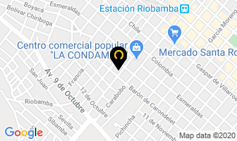 Mapa de Cardiolab Laboratorio Clínico E Histopatológico en Riobamba