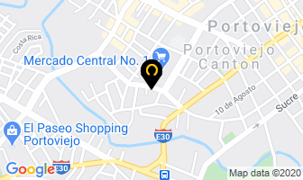 Mapa de Cedeño Mera Comercial en Portoviejo