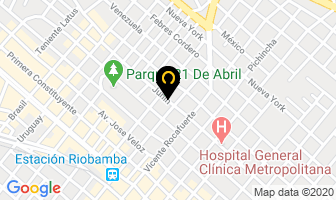 Mapa de Centro Automotriz Vallejo en Riobamba