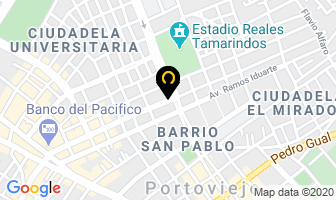 Mapa de Centro Oftalmologico Cueva Vision en Portoviejo